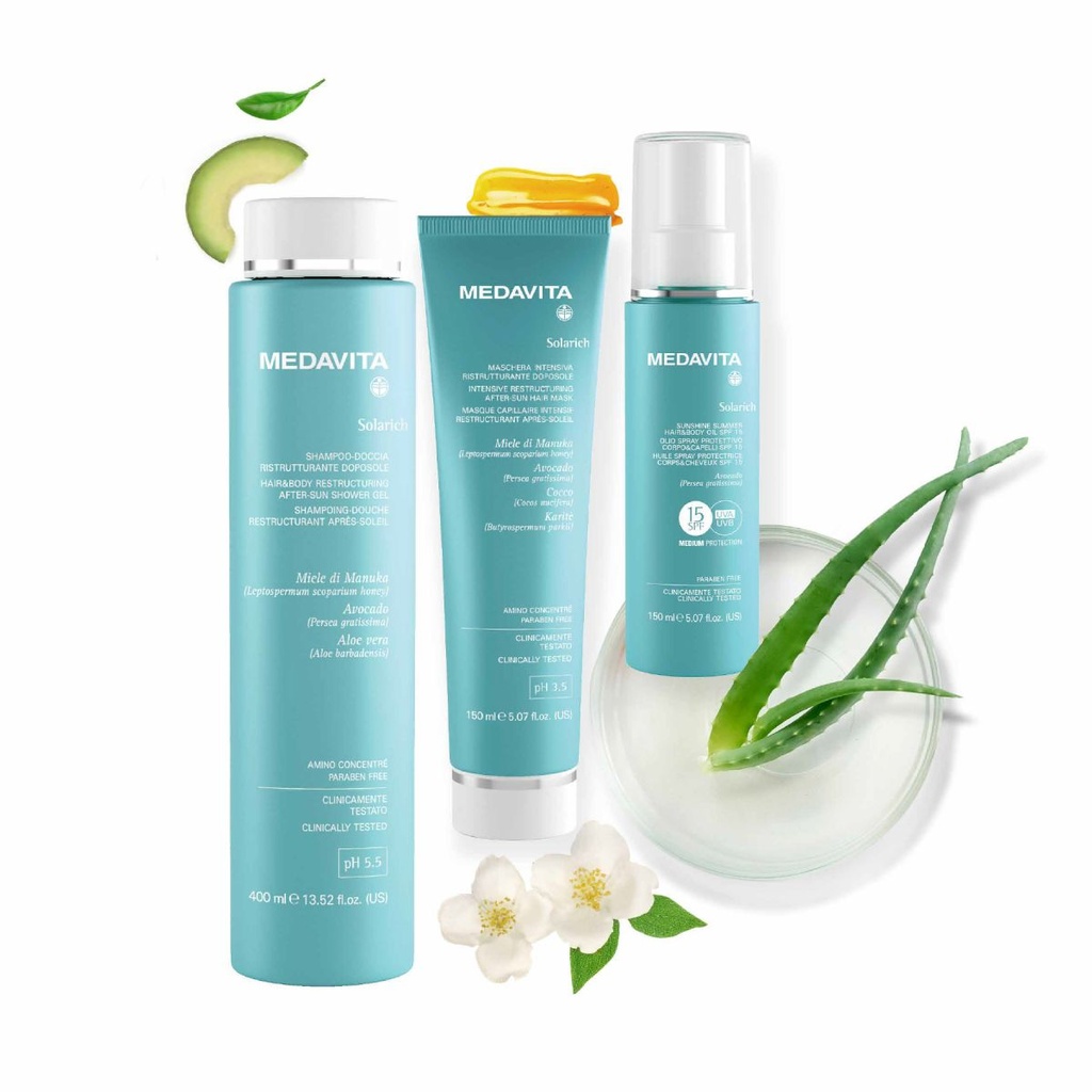 Medavita Solarich Hair and Body Refreshing After Sun Shampoo &amp; Shower Gel