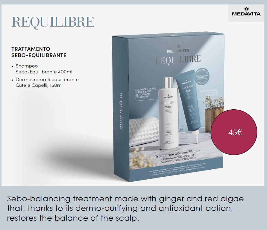 PROMO: Medavita Requilibre Bundle Shampoo 400ml + Hair &amp; Scalp Cream 150ml - Kit  